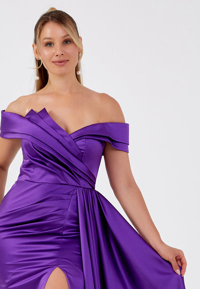 Off Shoulder Plus Size Maxi Dress