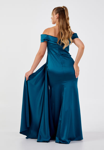 Off Shoulder Plus Size Maxi Dress