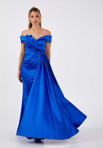 Off Shoulder Plus Size Maxi Dress