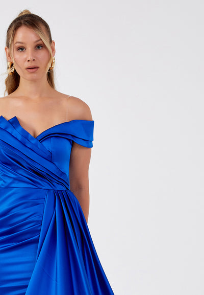 Off Shoulder Plus Size Maxi Dress