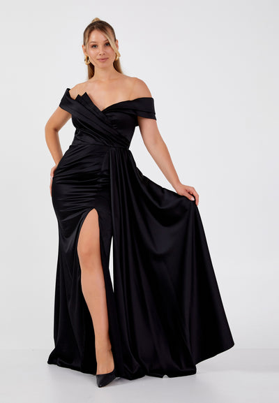 Off Shoulder Plus Size Maxi Dress