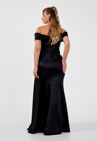 Off Shoulder Plus Size Maxi Dress
