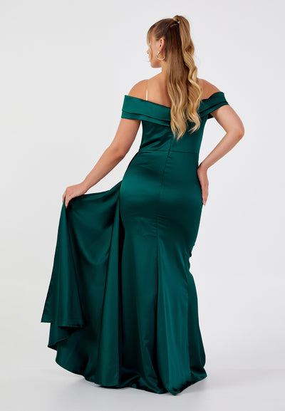 Off Shoulder Plus Size Maxi Dress