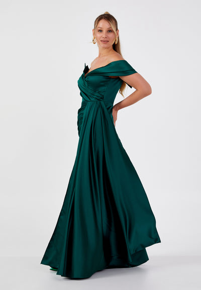 Off Shoulder Plus Size Maxi Dress