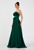 Strapless Flared Maxi Dress