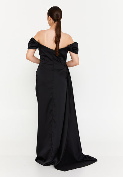 Off Shoulder Plus Size Maxi Dress