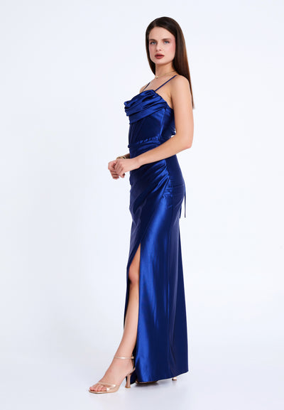 Spaghetti-Strap Corset Prom Dress