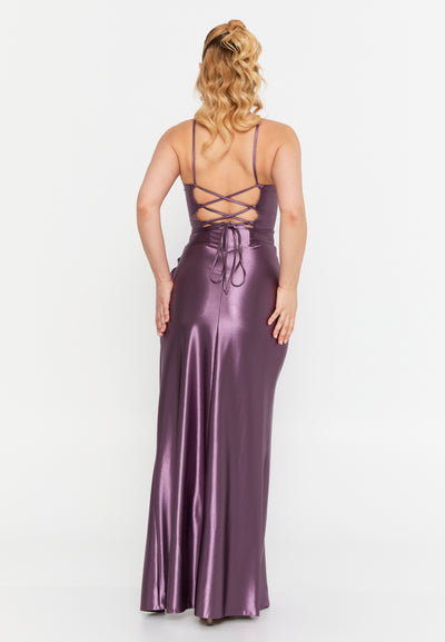 Spaghetti-Strap Corset Prom Dress