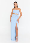 Strapless Maxi Prom Dress