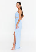 Strapless Maxi Prom Dress