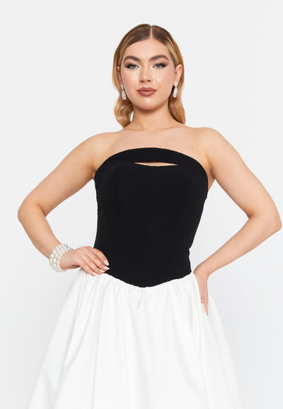 Strapless Maxi Evening Dress