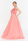Strapless Bow Maxi Dress