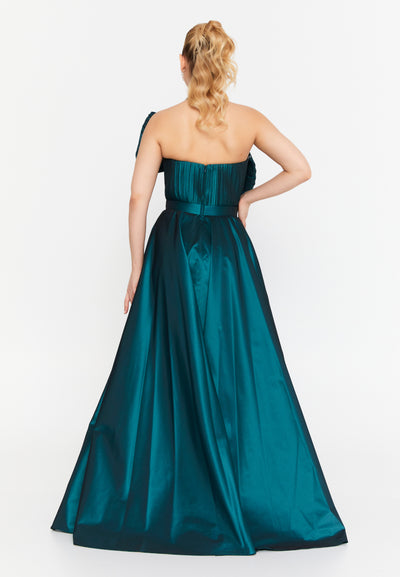 Strapless Bow Maxi Dress