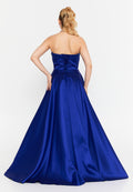 Strapless A Line Maxi dress