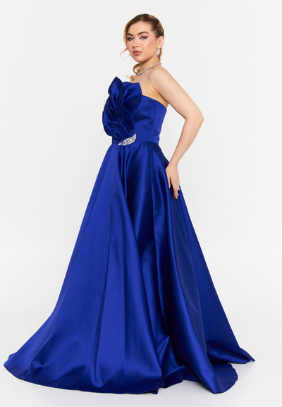 Strapless A Line Maxi dress