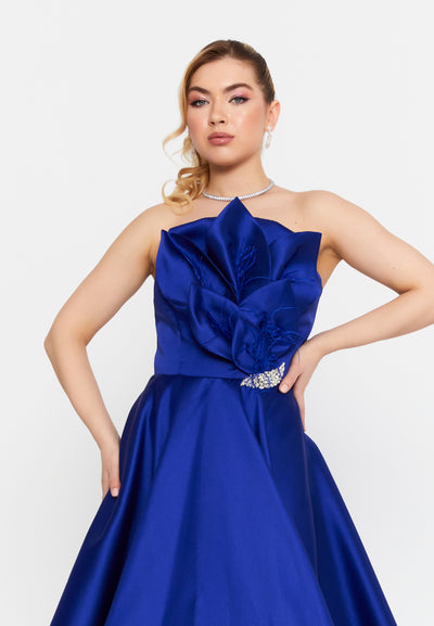 Strapless A Line Maxi dress