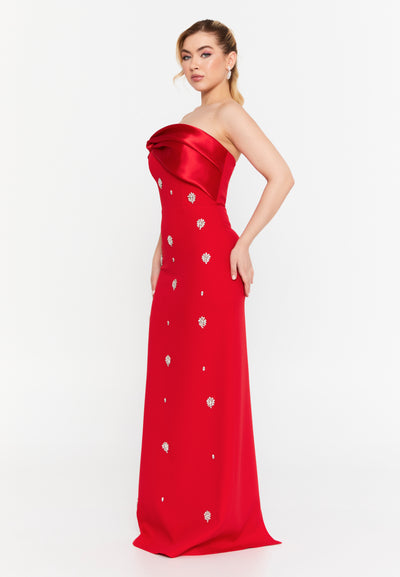 One Shoulder Maxi Dress