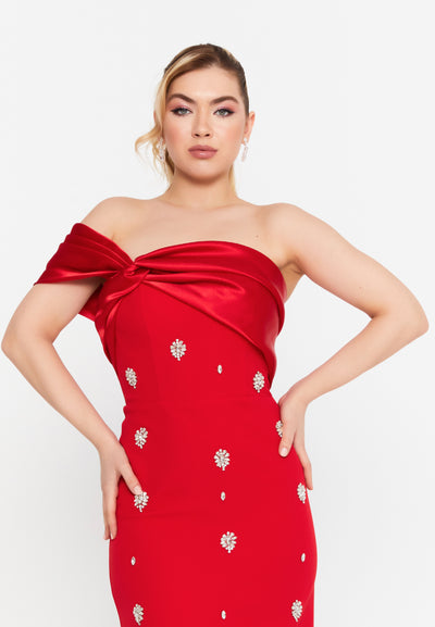 One Shoulder Maxi Dress