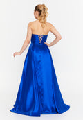 Strapless A-Line Maxi Dress
