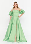 Women Off Shoulder Ruffled Sleeve Maxi Dress