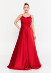 Spaghetti-Strap A-Line Maxi Dress