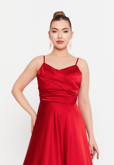 Spaghetti-Strap A-Line Maxi Dress