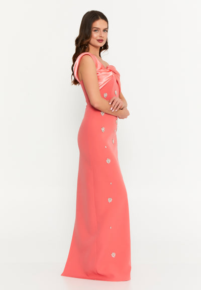 One Shoulder Maxi Dress