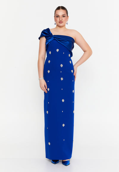 One Shoulder Maxi Dress