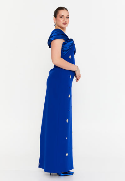 One Shoulder Maxi Dress