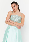 Strapless A-Line Maxi Dress