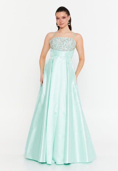 Strapless A-Line Maxi Dress