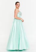 Strapless A-Line Maxi Dress