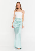 Corset Strapless Maxi Dress