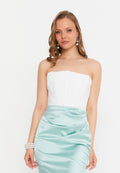 Corset Strapless Maxi Dress