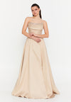 Strapless Corset Maxi Dress