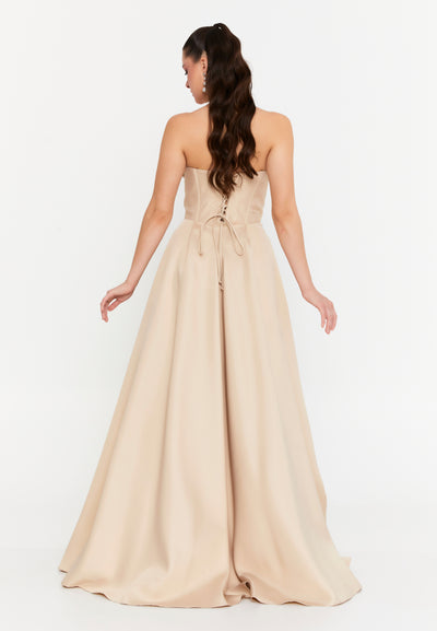 Strapless Corset Maxi Dress