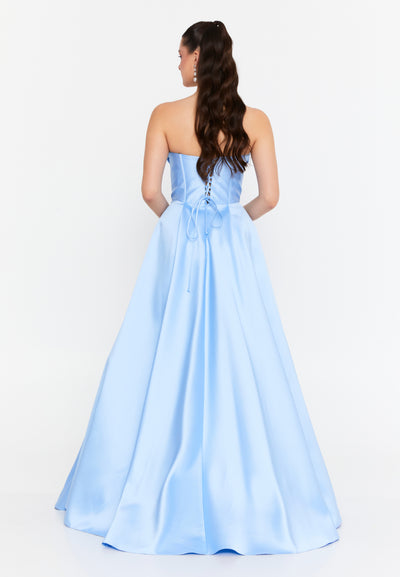 Strapless Corset Maxi Dress
