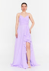 Spaghetti-Strap Chiffon Maxi Dress