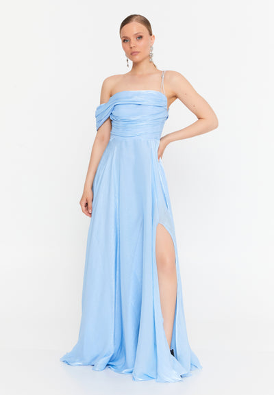 Sleeveless Maxi Chiffon Dress