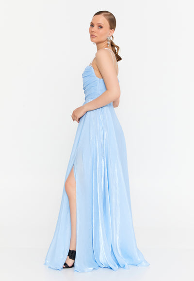 Sleeveless Maxi Chiffon Dress