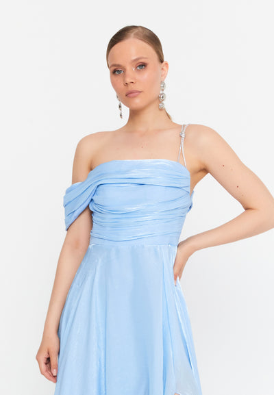 Sleeveless Maxi Chiffon Dress