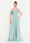 Sleeveless Maxi Chiffon Dress