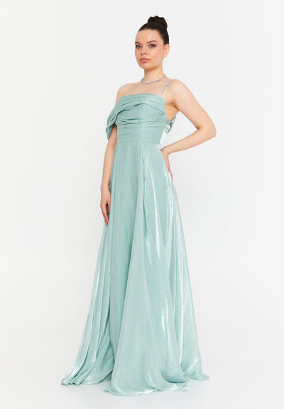 Sleeveless Maxi Chiffon Dress