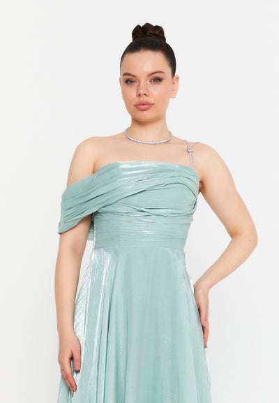 Sleeveless Maxi Chiffon Dress