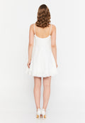 Frill Trim A-Line Mini Dress