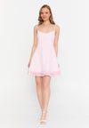 Frill Trim A-Line Mini Dress
