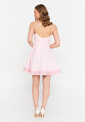 Frill Trim A-Line Mini Dress
