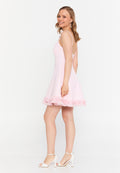 Frill Trim A-Line Mini Dress