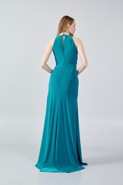 High Neck Maxi dress