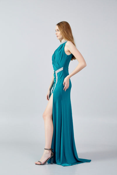 High Neck Maxi dress